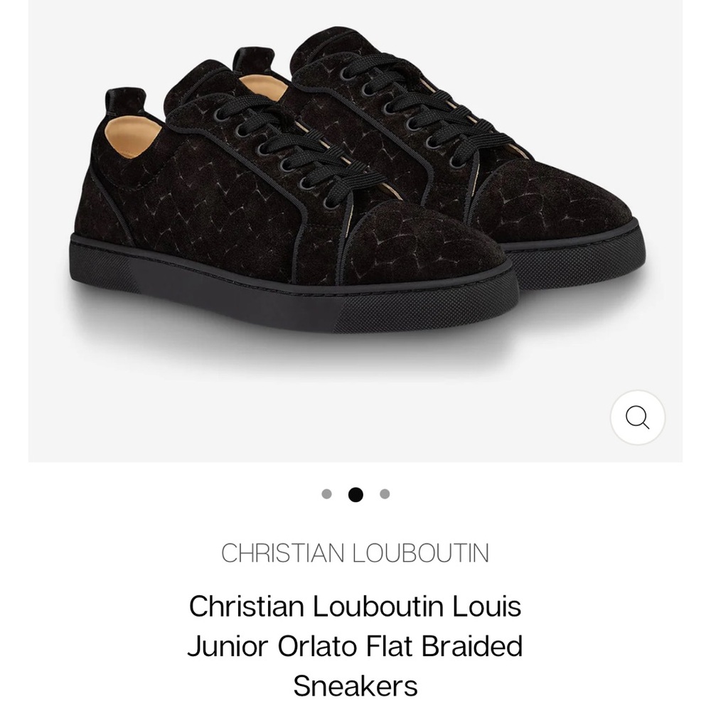 Christian Louboutin Louis Junior Orlato Flat Braided Sneakers